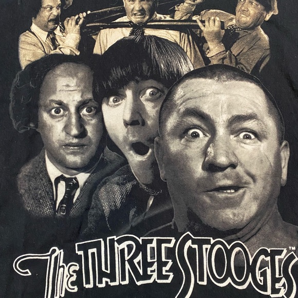 Vintage Three Stooges T-shirt size large dated 1998 Santee Gold tag - Picture 2 of 4
